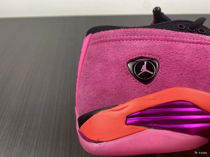 Rep TBK Pink Shocking Retro Jordan 14 DH4121-600 Low (W) 0726